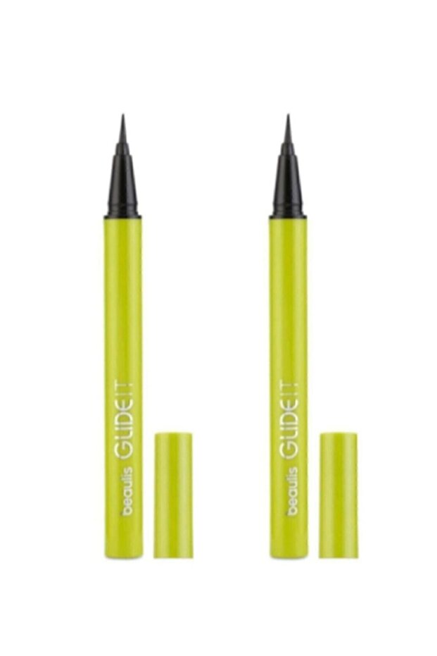 قلم تحديد العيون Glide It Brush Tip 100 أسود × 2 قطعة