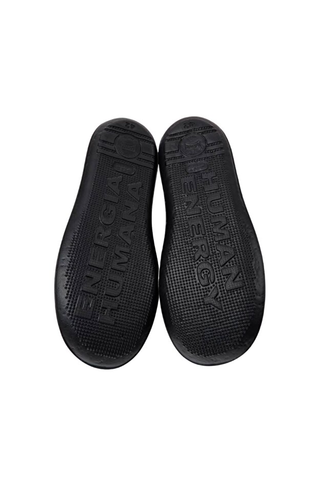 Erkek Marka Logolu Hafif Esnek Deri Üst Kısımlı Geri Dönüştürülmüş Elastik Bağcıklı Günlük Kullanıma - 5