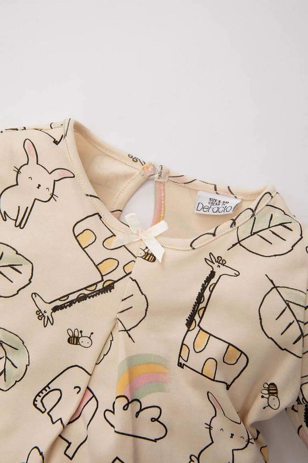 Kız Bebek Desenli Uzun Kollu Pijama Takımı B9238a524sp - 3