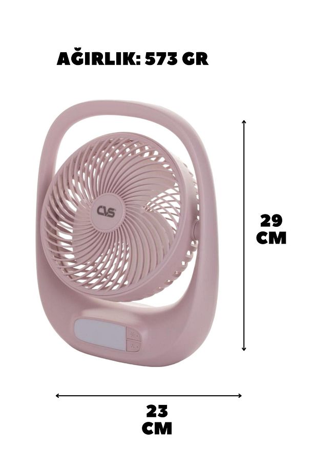 DN 91026 Portatif Masa Üstü Vantilatör Lila - 2