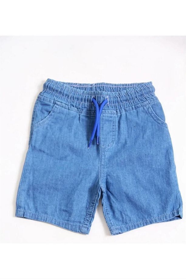 Kopya - Beli Komple Lastikli Çocuk Kot Şort - 3