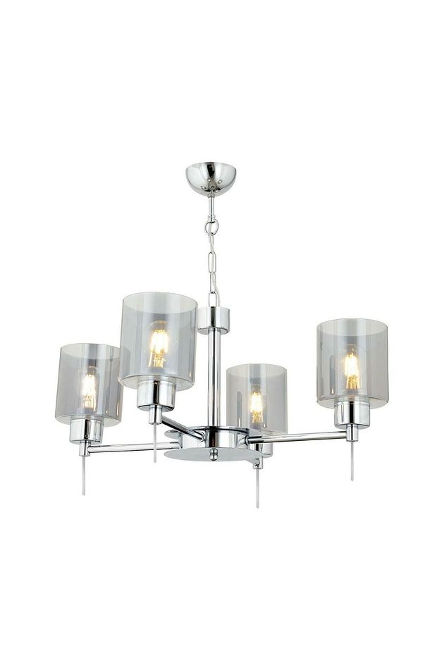 Goldie 4 Lü Krom Kaplama Modern Yatak Odası Salon Avize - 5