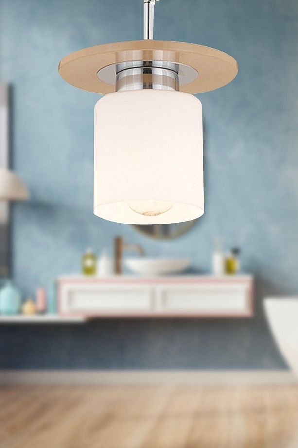 Atlas Tekli Kahve Yuvarlak Modern Genç Odası Mutfak- Banyo Mutfak Salon Spot Avize - 1