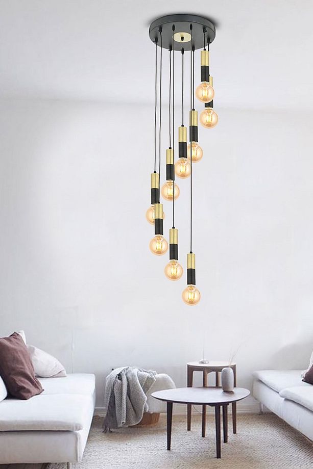 Miranda 9Lu Sarkıt Eskitme Sarkıt Modern Genç Odası Mutfak Salon Sarkıt Avize - 1