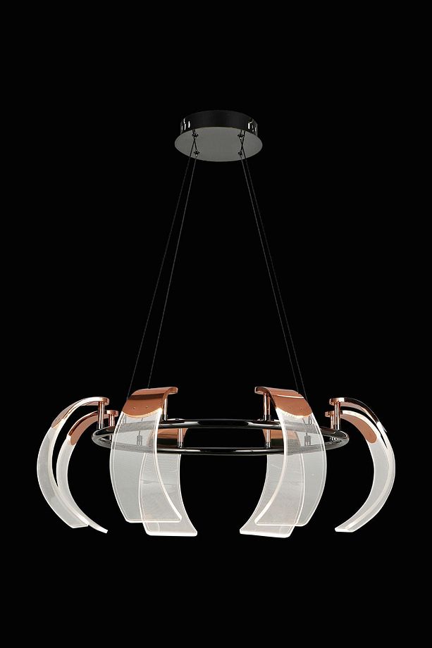 Karlos 8 li Yuvarlak 11 watt Ledli Modern Tasarım Oturma Odası Salon Sarkıt Avize - 3