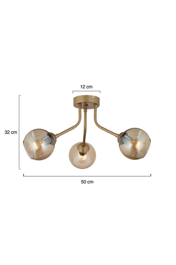 David 3Lü Eskitme Bal Camlı Modern Genç Odası MutfakSalon Avize - 5