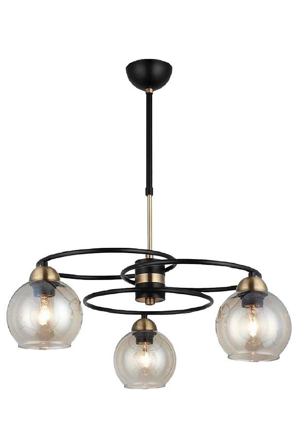 Püren 3Lü Siyah Modern Genç Odası Mutfak Retro Salon Avize - 2