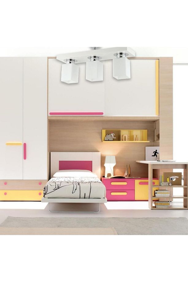 Kare 3Lü Modern Plafonyer Genç Odası MutfakYatak Odası Avize - 4