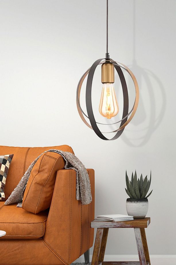 Avanos Tekli Siyah Modern Koridor Mutfak Salon Retro Avize - 1