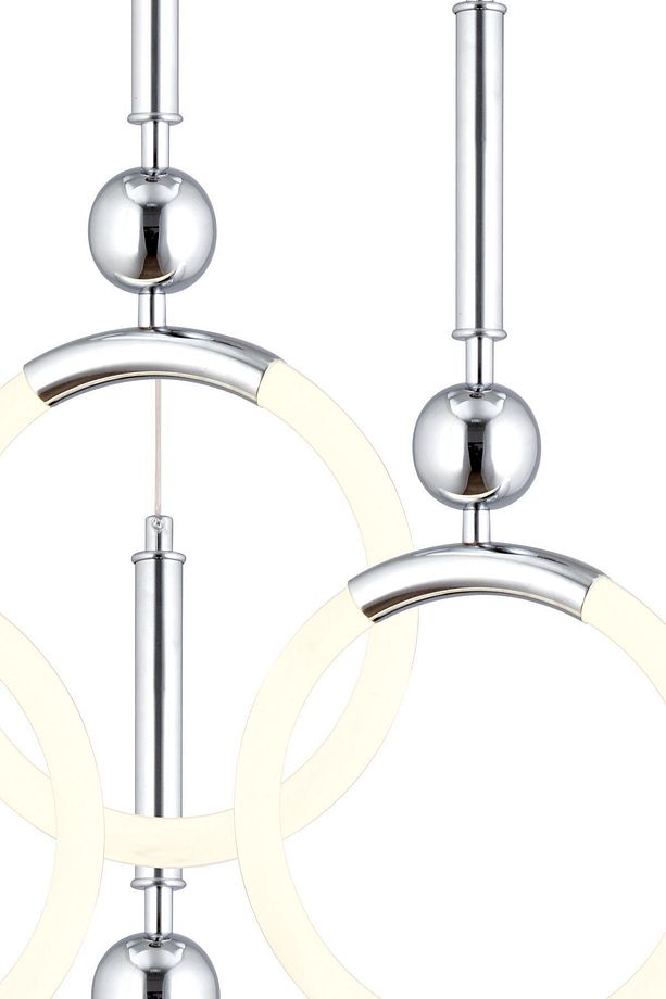 Struer 4'lü Yuvarlak Krom Ledli Modern Koridor, Yatak Odası Salon Sarkıt Led Avize - 3
