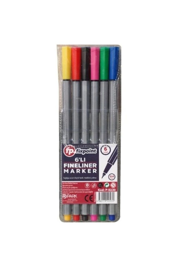 P-0230 Fineliner Felt Tip Pen 6 Colors