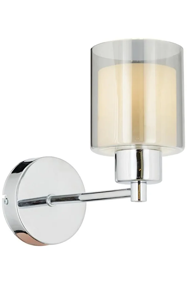 Goldie Krom Kaplama Duvar Lambası Yatak Odası-Yatak Başı-Banyo İçin Modern AplikLİK - 2