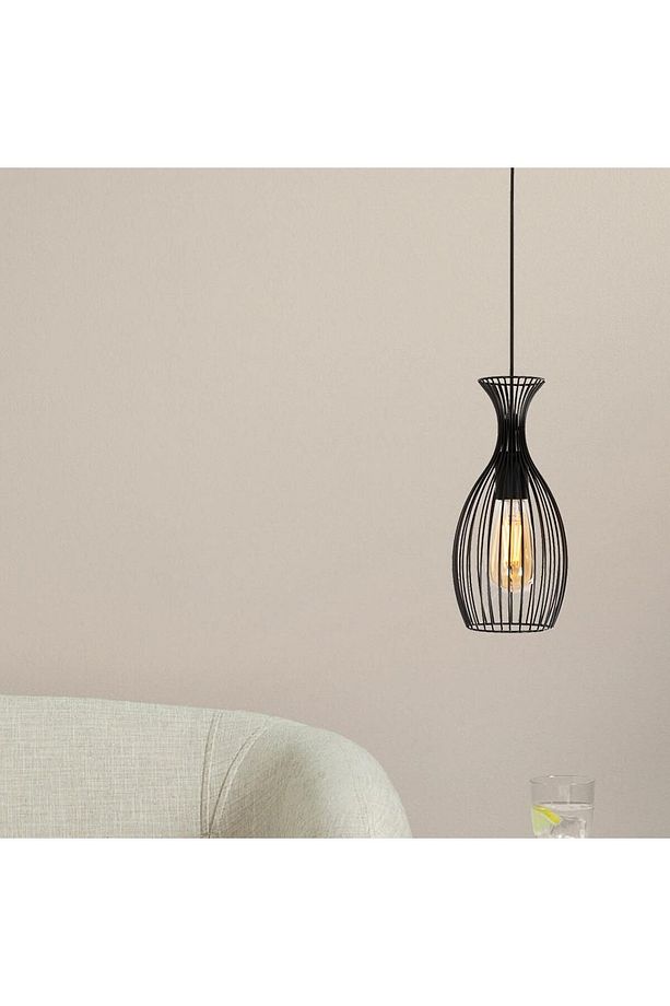 Luti Tekli Telli Siyah Modern Sarkıt Mutfak Salon Sarkıt Avize - 2