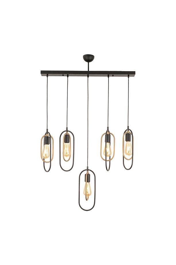 Lotus 5Li Sıralı Eskitme Modern Sarkıt Mutfak Yatak odası Salon Sarkıt Avize - 2