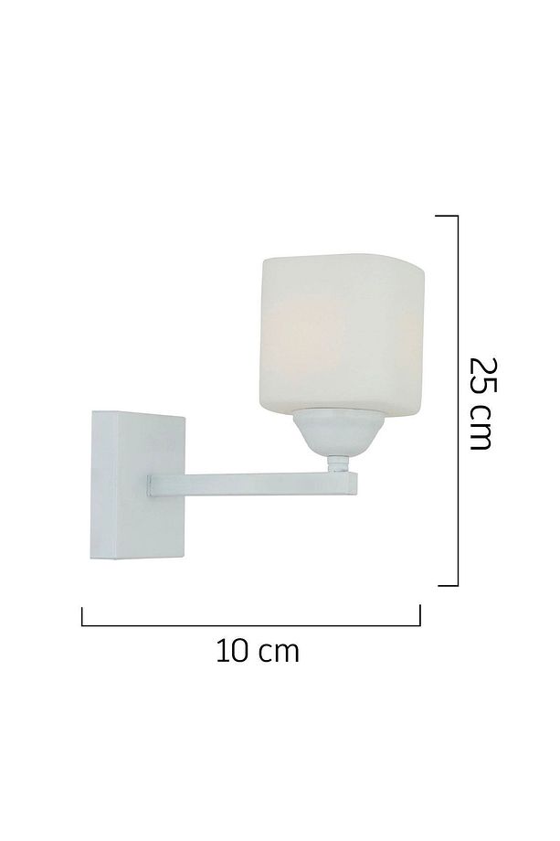 Minel Beyaz Duvar Lambası Yatak Odası-Yatak Başı-Banyo İçin Modern Aplik - 3