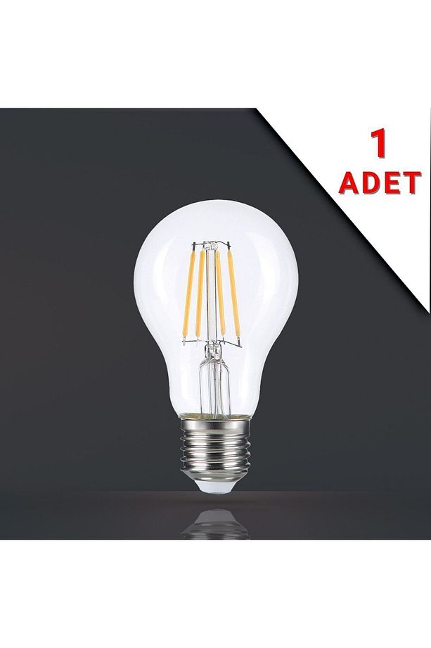 Led Filamanlı E27 Rustik Ampul 6 Watt 3000k Gün Işığı A60 - 1
