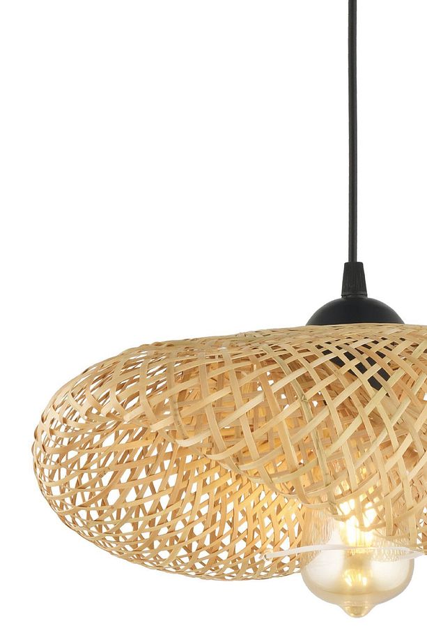 Edna Tekli Rattan Modern Tasarım Oturma Odası Avize - 4