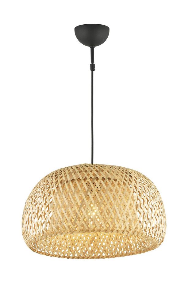 40 x 40 Briella Tekli Rattan Modern Tasarım Oturma Odası Avize Salon / Oturma Odası Hasır Haki 81-9 - 3