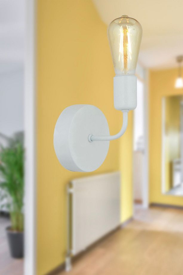 Core Beyaz Duvar Lambası Yatak Odası-Yatak Başı-Banyo İçin Modern Aplik - 1
