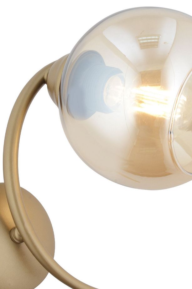 Pireal Tekli Eskitme Bal Camlı Modern Yatak Başı, Salon Aplik - 4