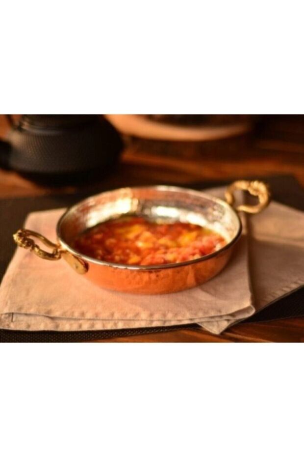 مقلاة نحاس 22 سم - 2