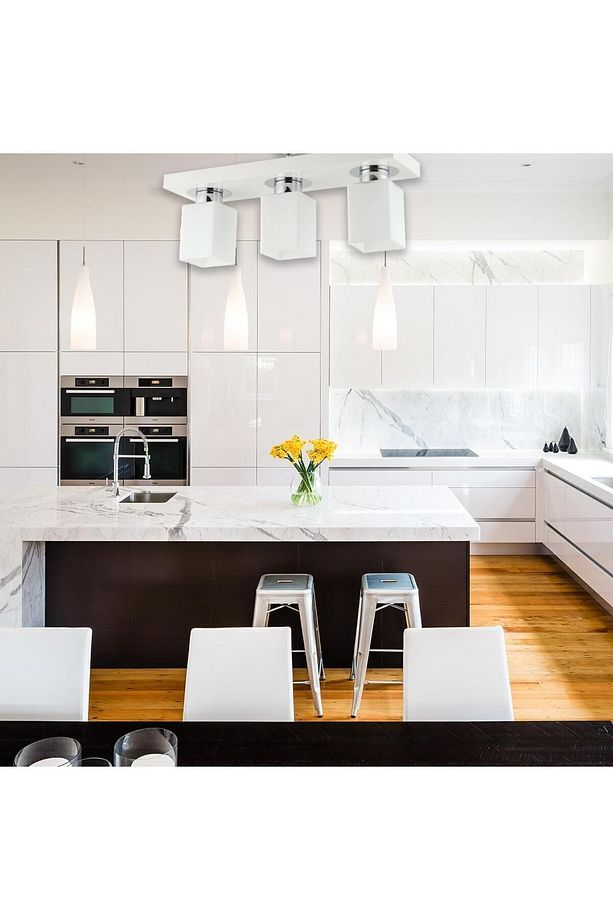 Kare 3Lü Modern Plafonyer Genç Odası MutfakYatak Odası Avize - 5