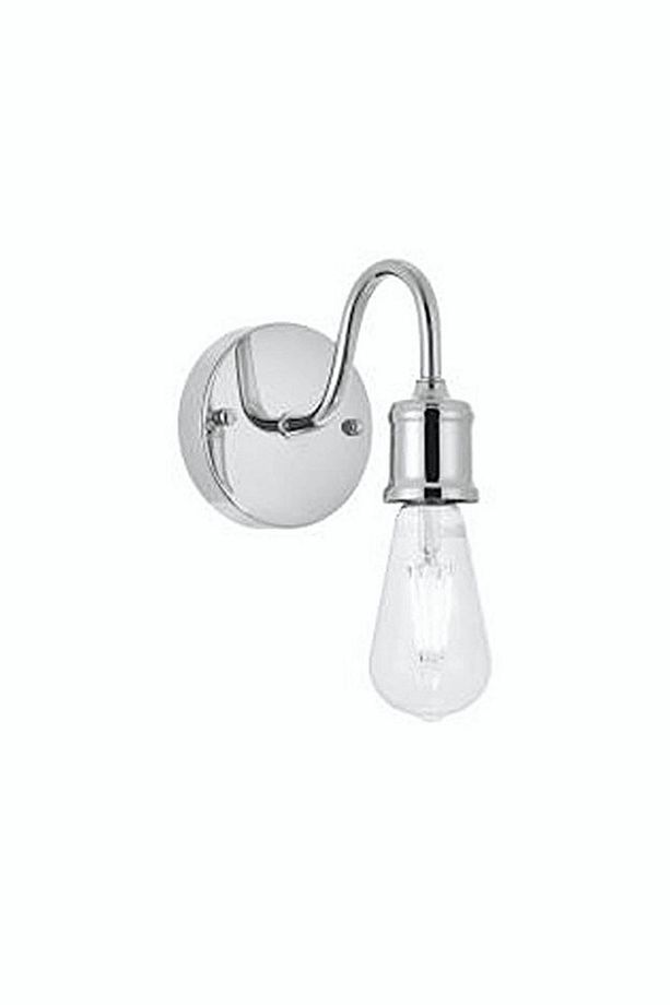 Coman Tekli Krom Duvar Lambası Yatak Odası-yatak Başı Modern Aplik - 2