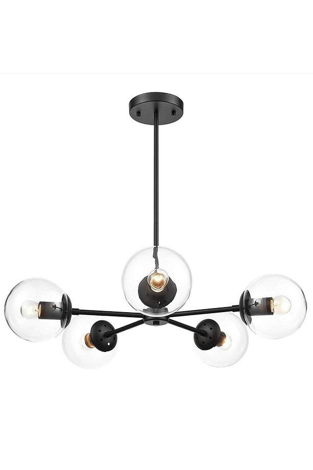 Venon 5 Li Siyah Modern Genç Odası Mutfak Retro Salon Avize - 2