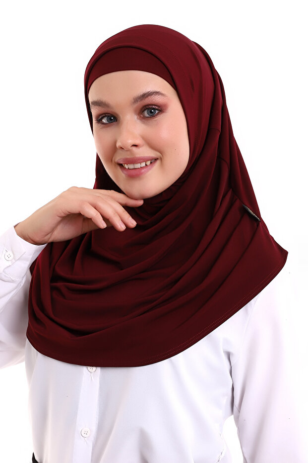 وشاح عملي للكبار باللون العنابي