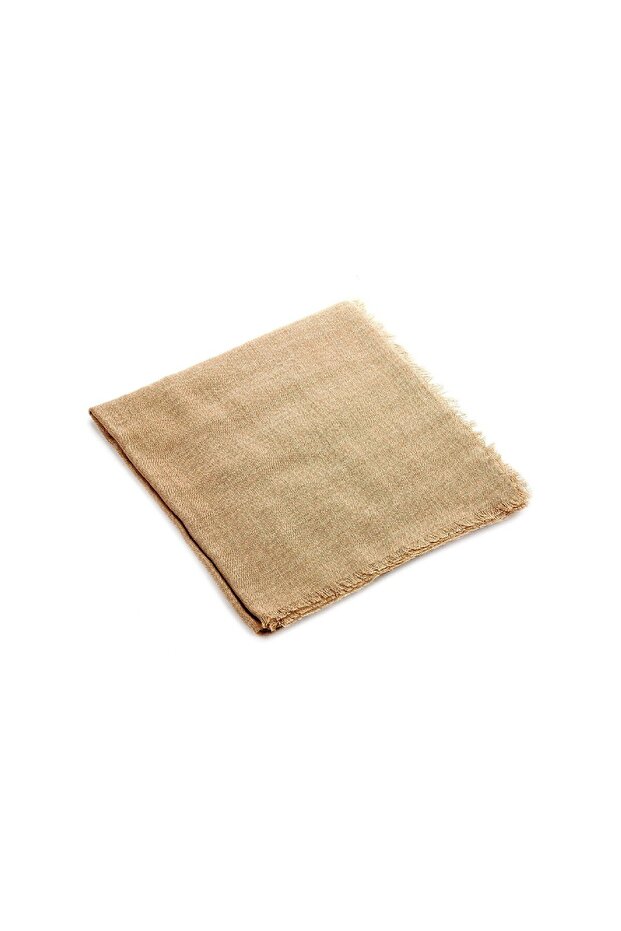 Flamed Square Cotton Blanket - Cream