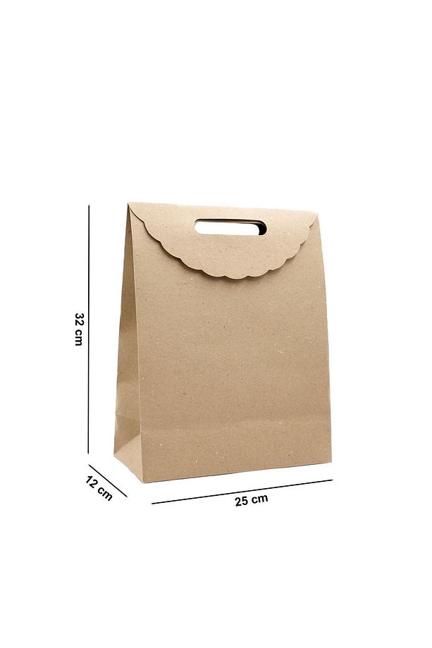 Zarf Model Yapışkanlı Hediyelik Karton Poşet 1 Adet 25 X 32 X 12 Cm Hediye Kutusu - 5