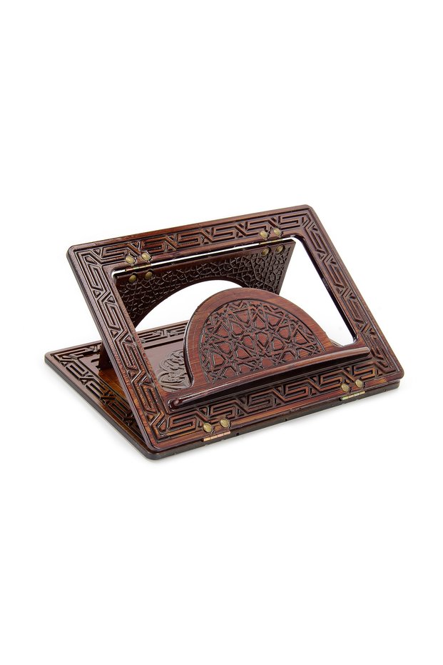 Kamer Two-Tier Plastic Desktop Rahle - Wood Antique