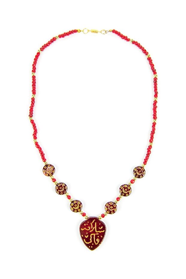 Akik Yazılı Kolye - 1