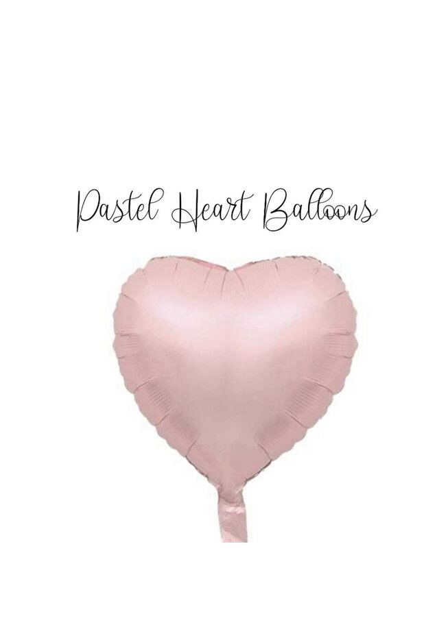 Pale Pinkfoil Heart Balloon 40 cm