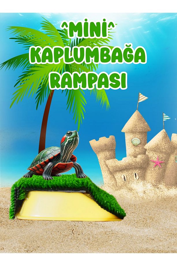 Su Kaplumbağa Bahçesi & Rampası / Kaplumbaga Habitat Fanus Akvaryum Teraryum - 3