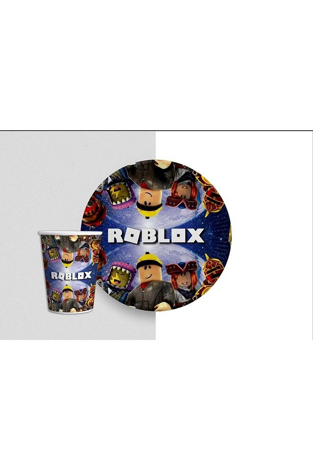 Parti Roblox Karakter Tabak Bardak 8 Adet - 1