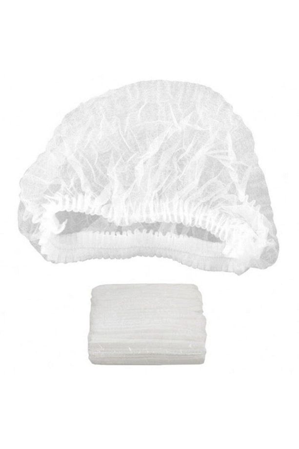 Tek Kullanımlık 100 Adet Beyaz Bone - 1