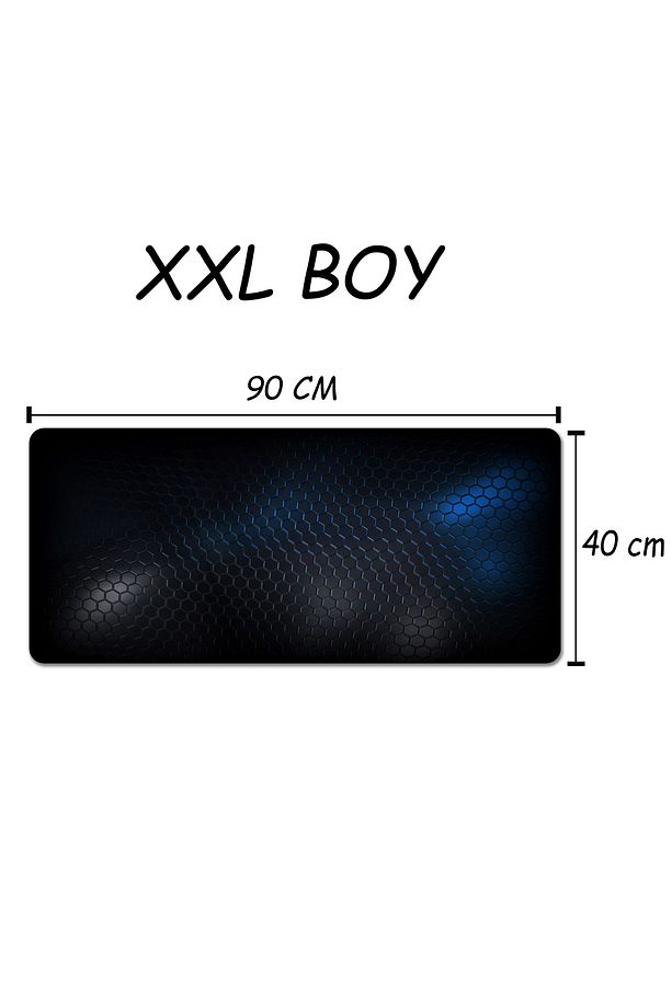 XXl 90*40 cm Siyah 3D Grafik Rahat Çalışma Ve Oyun Klavye Mausepad  /Klavye ve Fare Altlığı - 4