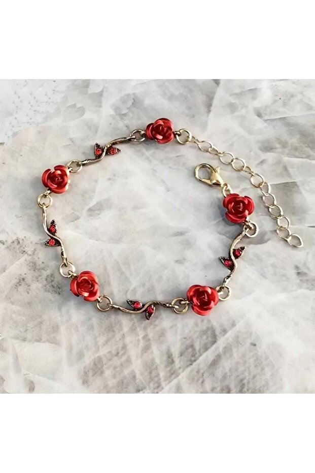 مجموعة إكسسوارات سوار الورد - 3