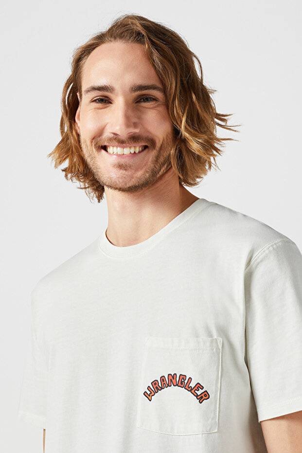 Vintage Graphic Patterned Tee - White - 4