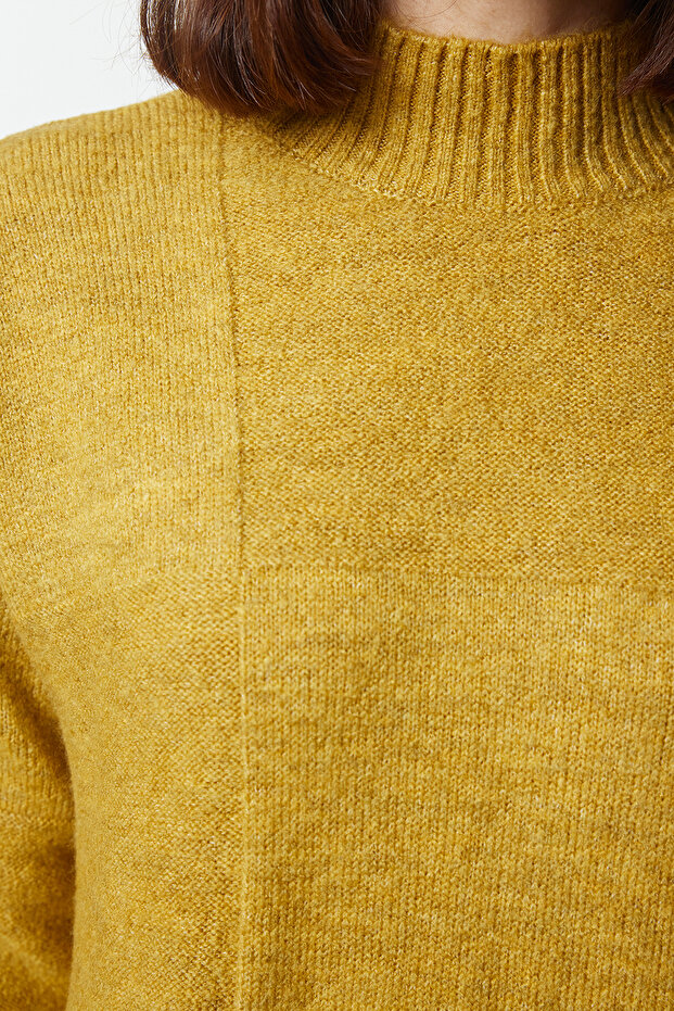 Πλεκτό πουλόβερ Oil Green Soft - TCTAW25AK00050 - 4