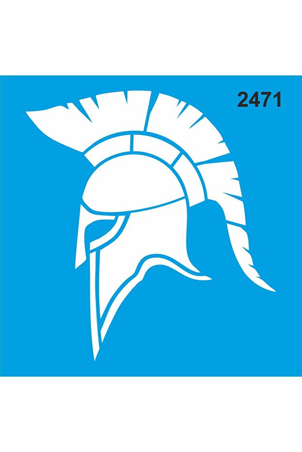 Spartan Helmet - Stencil Painting Template 30X30