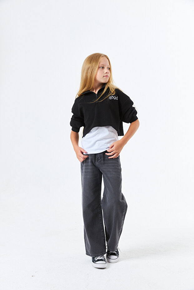 903-2 Clf Girl's Laser Fastening Trousers
