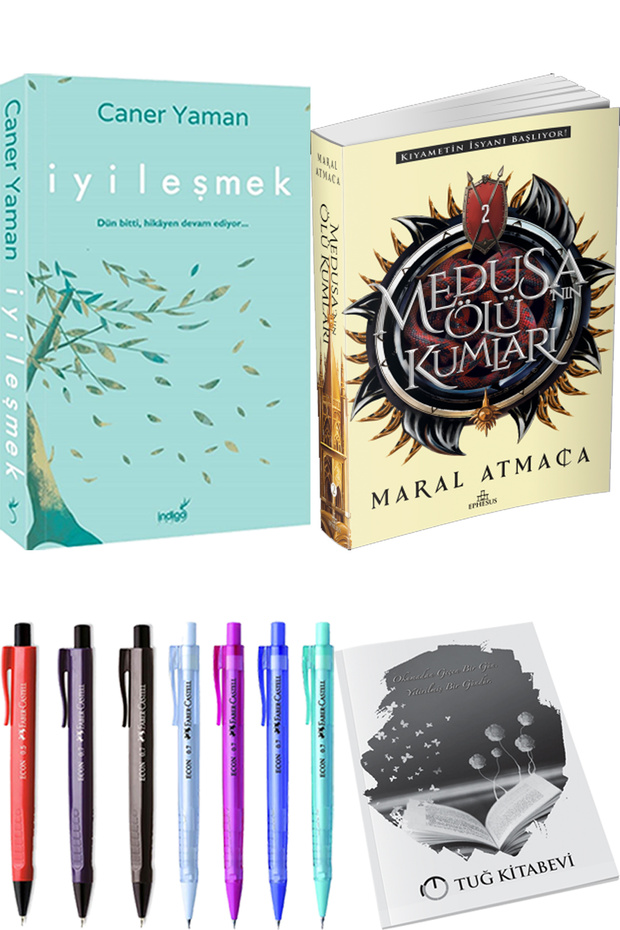 Medusanın Ölü Kumları 2 Maral Atmaca and İyileşmek Caner Yaman Set of 2 + Gift