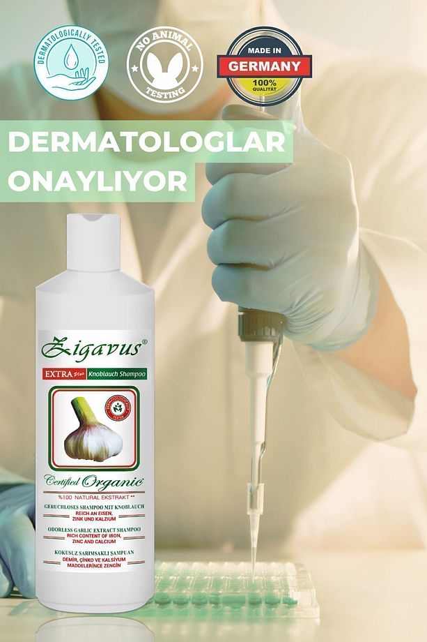 Extra Plus Sarımsaklı Şampuan Yoğun Saç Dökülmesine Karşı Şampuan 450ml Beta Karoten Ve Çinko Içerir - 4