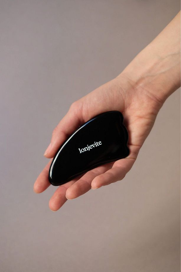 Siyah Obsidiyen Gua Sha | Wing-shape Black Obsidian Gua Sha - 2