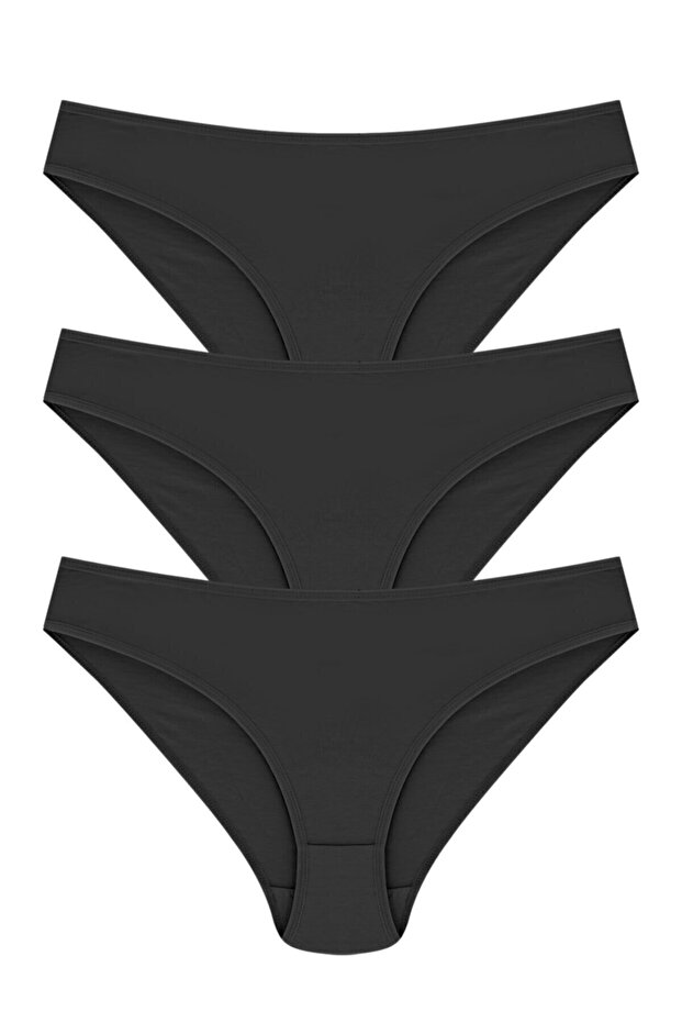 Papatya 100% Cotton Bikini Style Panties 3-Pack