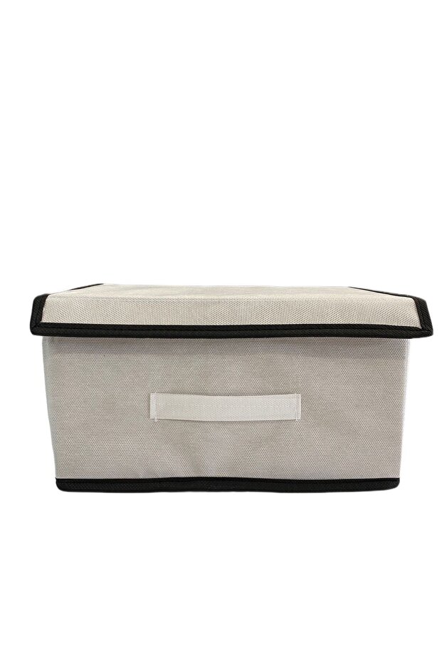 Box Storage, Multi-Purpose Box, Fabric Box, Organizer with Lid Organizer Box Basket - 4