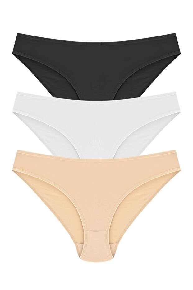 Women's Cotton Bikini Model Panties 3-Pack