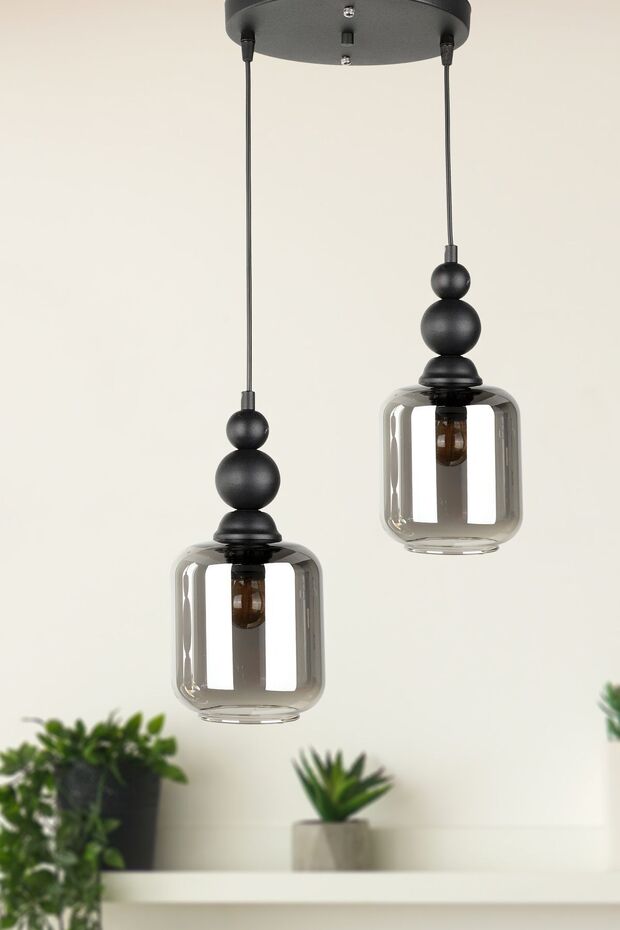 Gölet 2.li Avize Siyah - 1